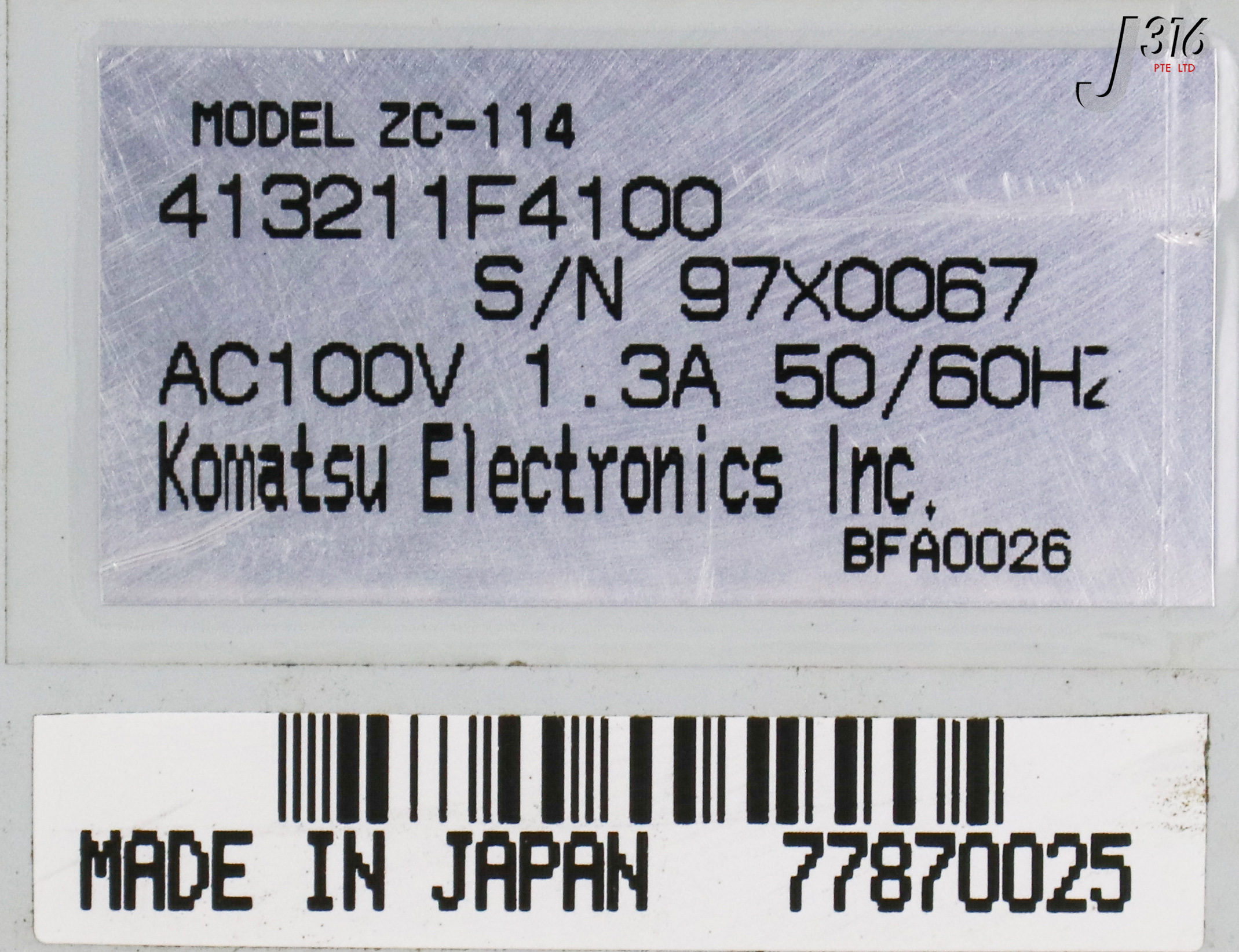 s.n様 16568 KOMATSU ZERO-CON ZC-114 | eBay